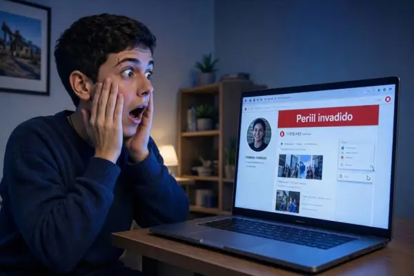 conta do facebook hackeada
